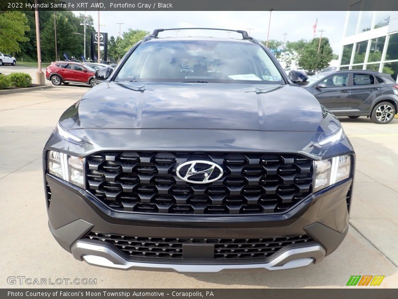 Portofino Gray / Black 2022 Hyundai Santa Fe XRT AWD