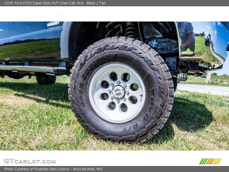 Black / Tan 2005 Ford F350 Super Duty XLT Crew Cab 4x4