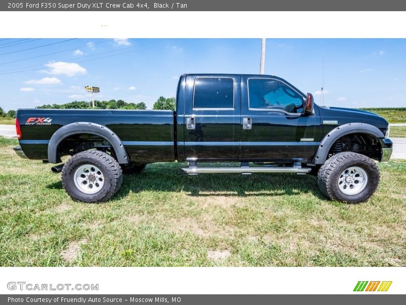 Black / Tan 2005 Ford F350 Super Duty XLT Crew Cab 4x4