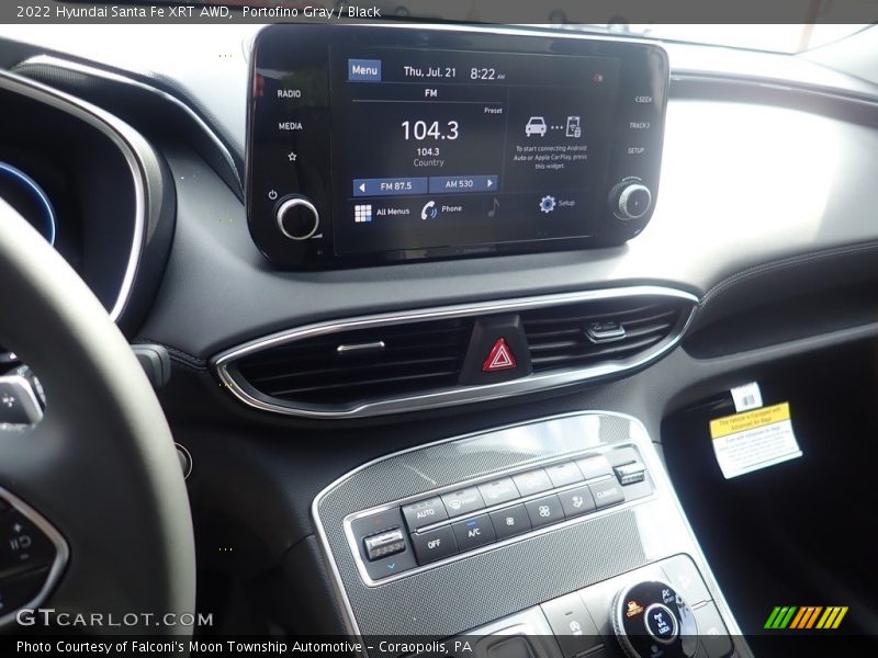 Portofino Gray / Black 2022 Hyundai Santa Fe XRT AWD