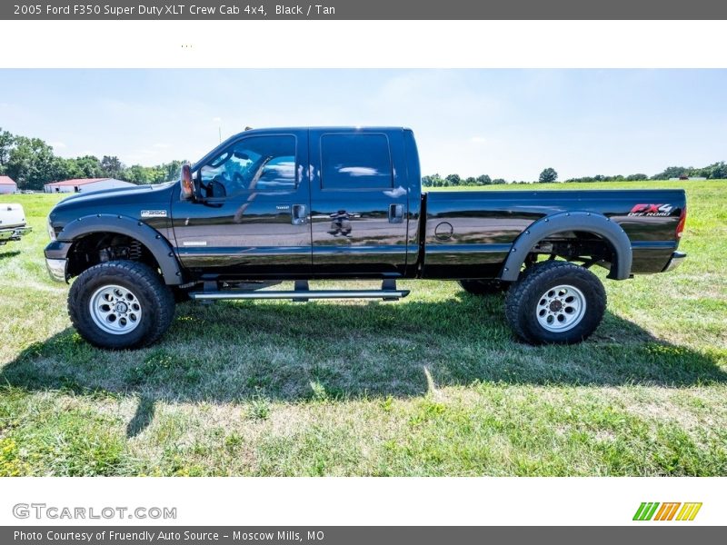 Black / Tan 2005 Ford F350 Super Duty XLT Crew Cab 4x4