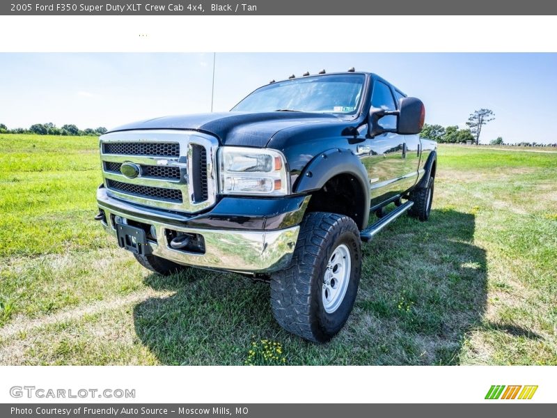 Black / Tan 2005 Ford F350 Super Duty XLT Crew Cab 4x4