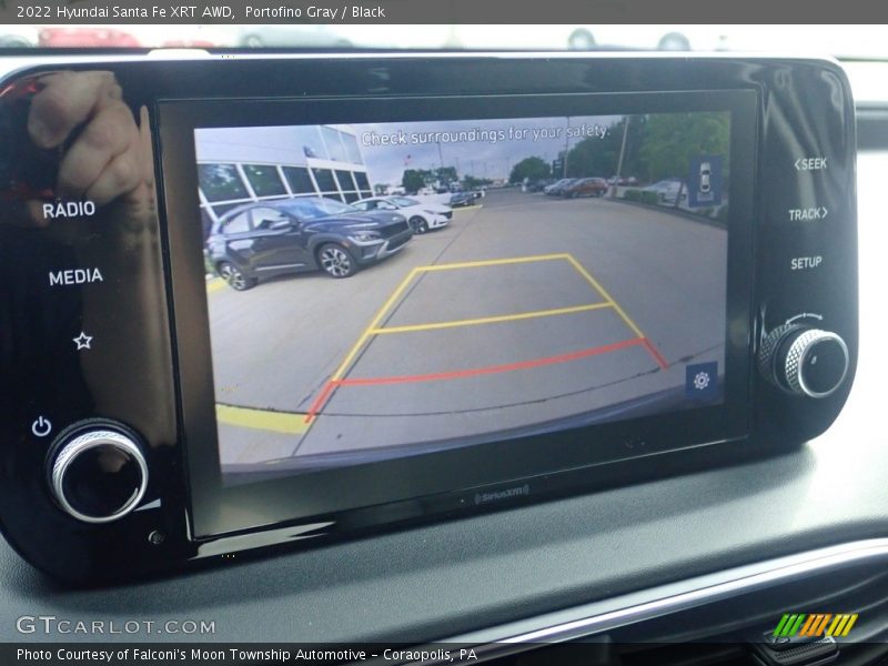 Portofino Gray / Black 2022 Hyundai Santa Fe XRT AWD