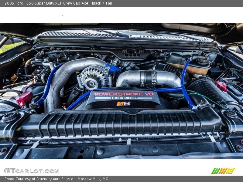Black / Tan 2005 Ford F350 Super Duty XLT Crew Cab 4x4