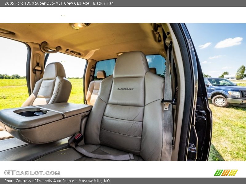 Black / Tan 2005 Ford F350 Super Duty XLT Crew Cab 4x4