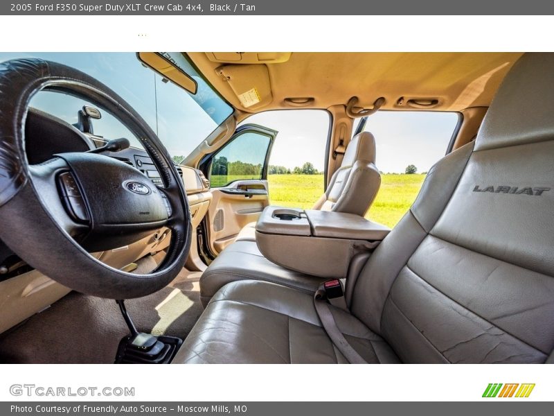 Black / Tan 2005 Ford F350 Super Duty XLT Crew Cab 4x4