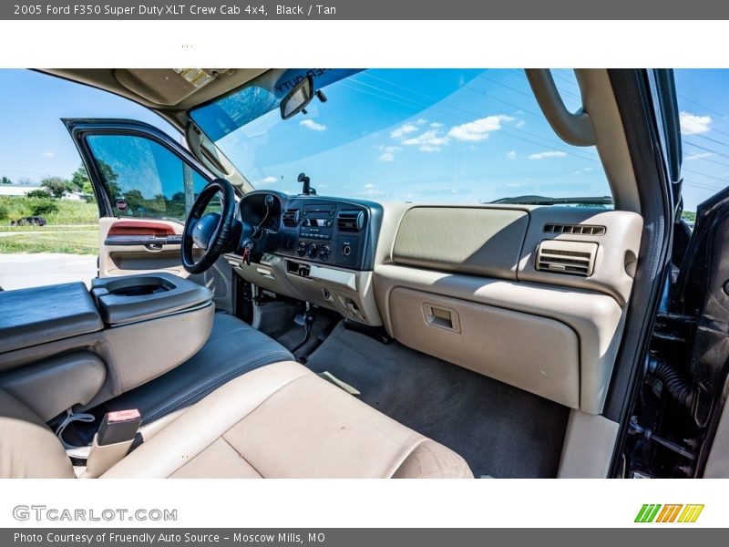 Black / Tan 2005 Ford F350 Super Duty XLT Crew Cab 4x4