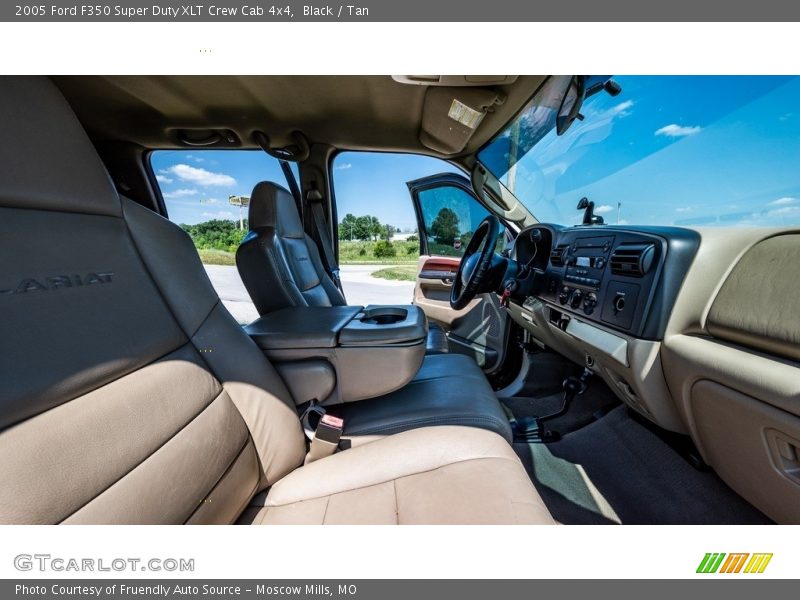 Black / Tan 2005 Ford F350 Super Duty XLT Crew Cab 4x4