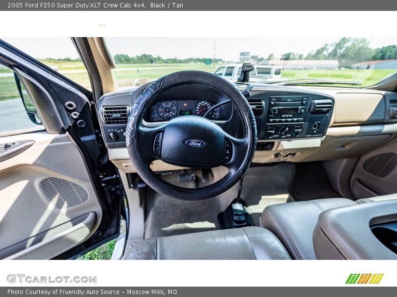 Black / Tan 2005 Ford F350 Super Duty XLT Crew Cab 4x4