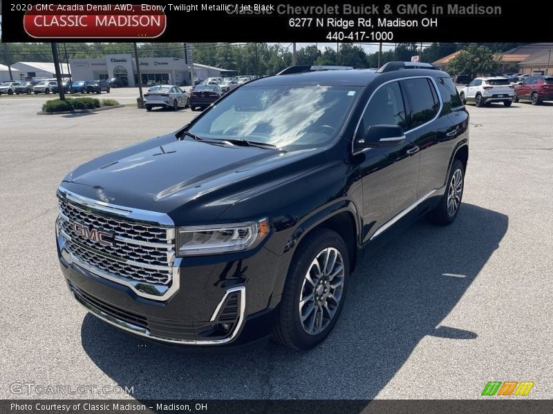 Ebony Twilight Metallic / Jet Black 2020 GMC Acadia Denali AWD