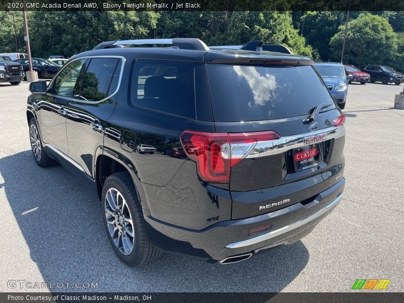 Ebony Twilight Metallic / Jet Black 2020 GMC Acadia Denali AWD