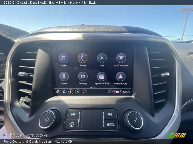 Ebony Twilight Metallic / Jet Black 2020 GMC Acadia Denali AWD