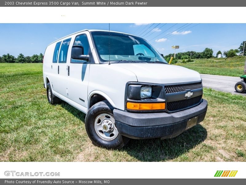 Summit White / Medium Dark Pewter 2003 Chevrolet Express 3500 Cargo Van