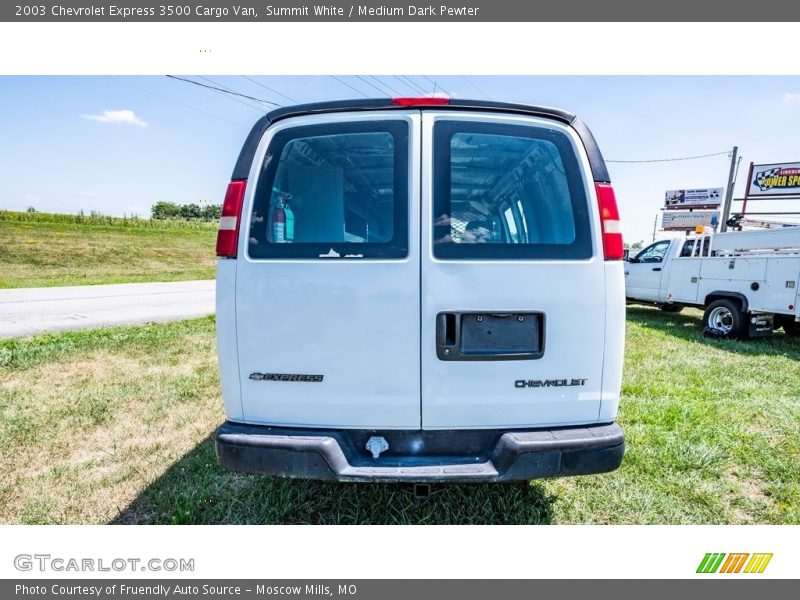 Summit White / Medium Dark Pewter 2003 Chevrolet Express 3500 Cargo Van