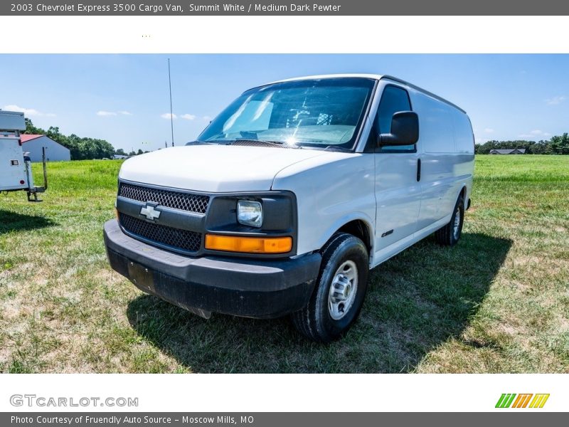 Summit White / Medium Dark Pewter 2003 Chevrolet Express 3500 Cargo Van