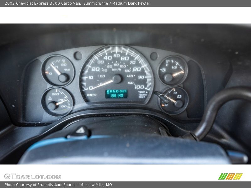 Summit White / Medium Dark Pewter 2003 Chevrolet Express 3500 Cargo Van