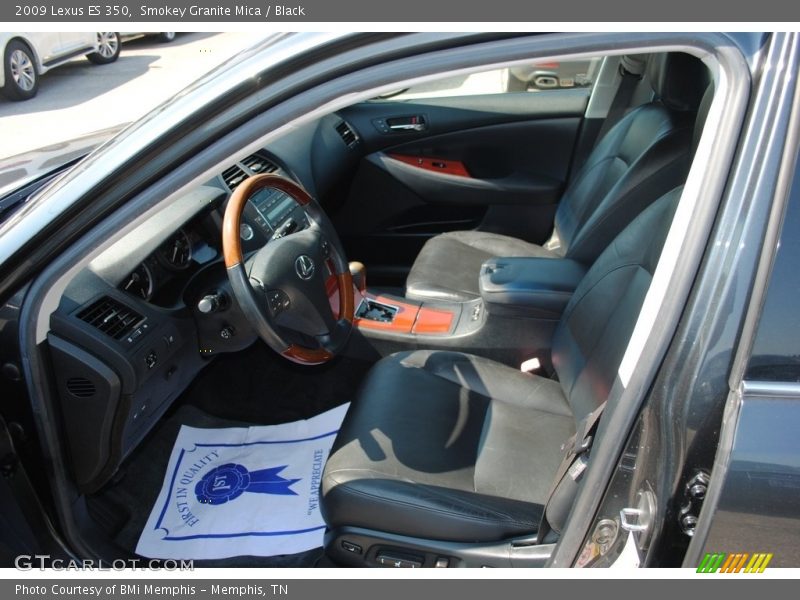 Smokey Granite Mica / Black 2009 Lexus ES 350