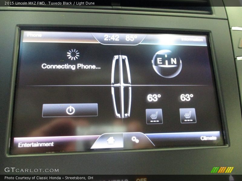 Controls of 2015 MKZ FWD