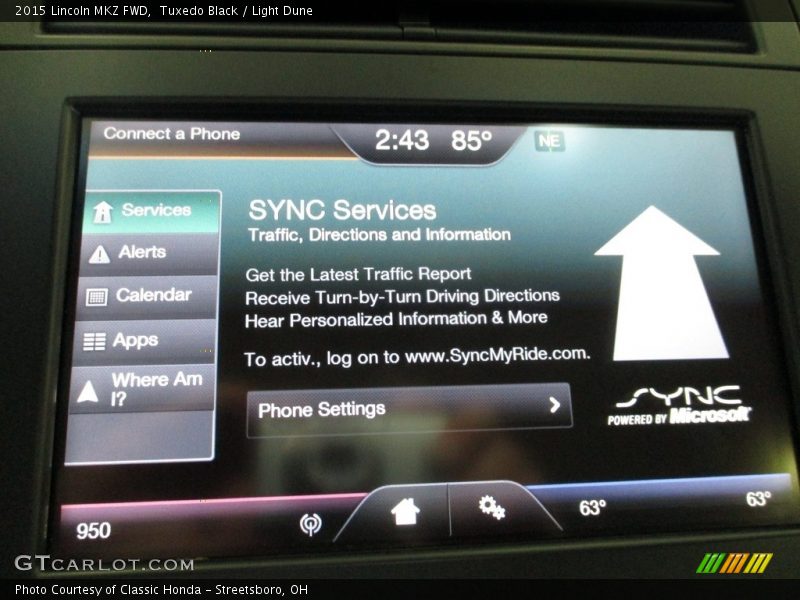 Tuxedo Black / Light Dune 2015 Lincoln MKZ FWD