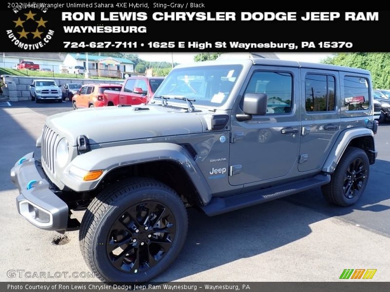 Sting-Gray / Black 2022 Jeep Wrangler Unlimited Sahara 4XE Hybrid