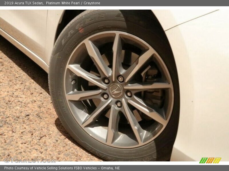 Platinum White Pearl / Graystone 2019 Acura TLX Sedan