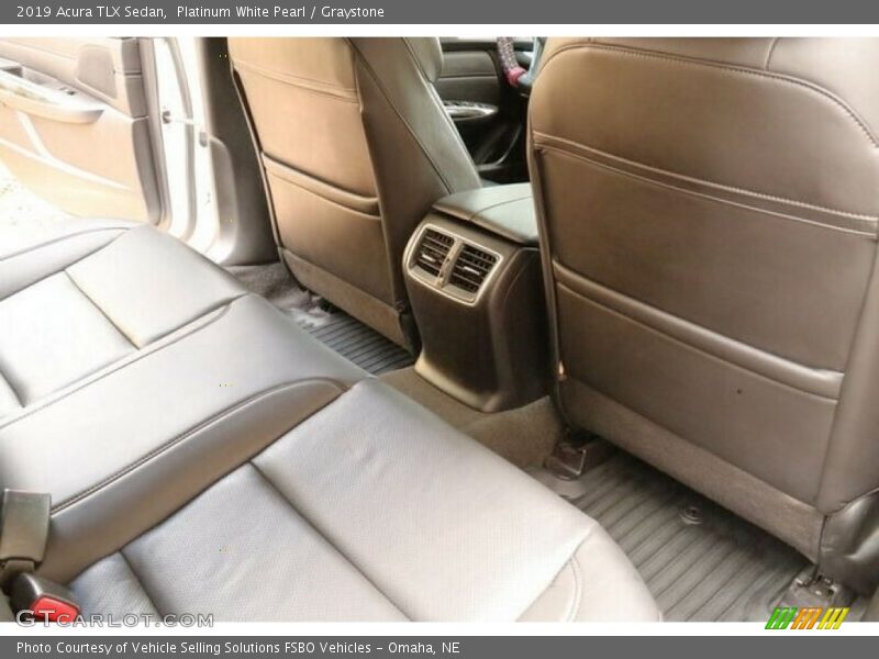Platinum White Pearl / Graystone 2019 Acura TLX Sedan