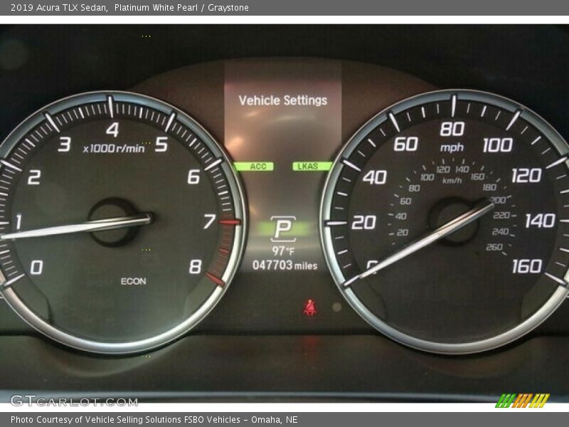 Platinum White Pearl / Graystone 2019 Acura TLX Sedan