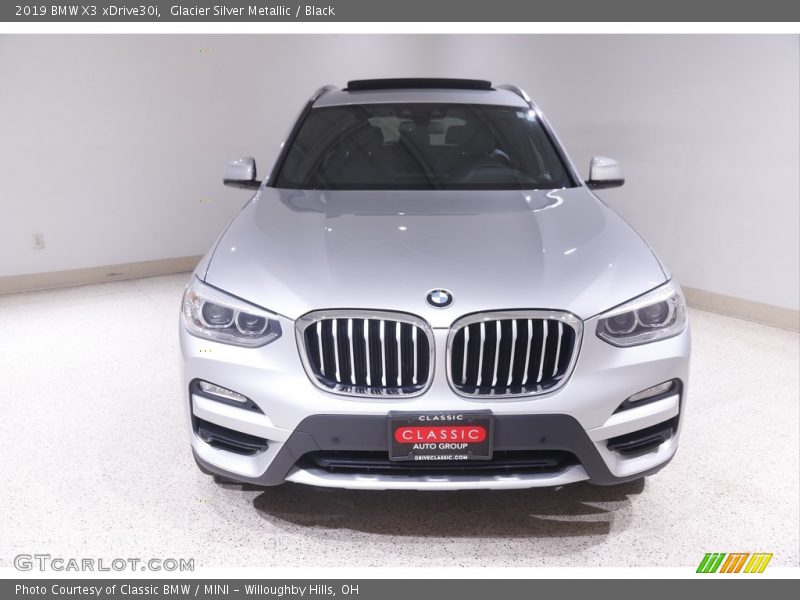 Glacier Silver Metallic / Black 2019 BMW X3 xDrive30i