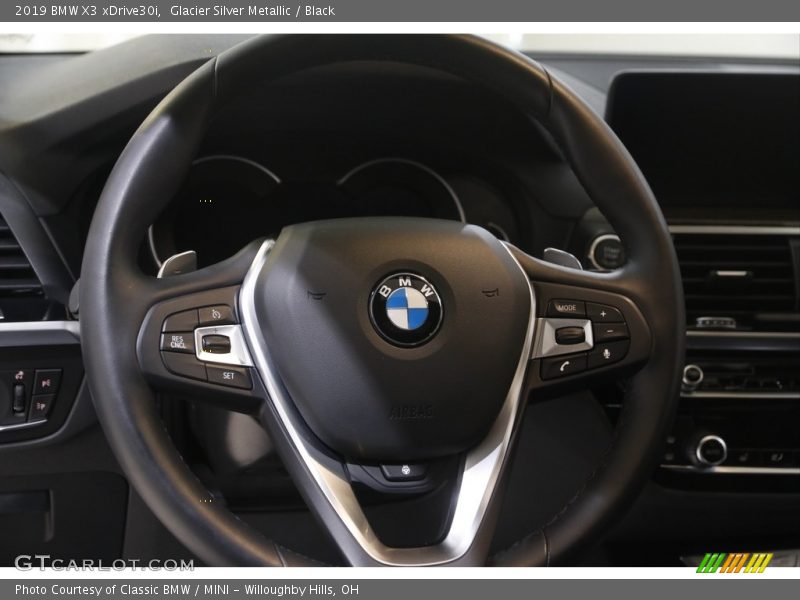 Glacier Silver Metallic / Black 2019 BMW X3 xDrive30i