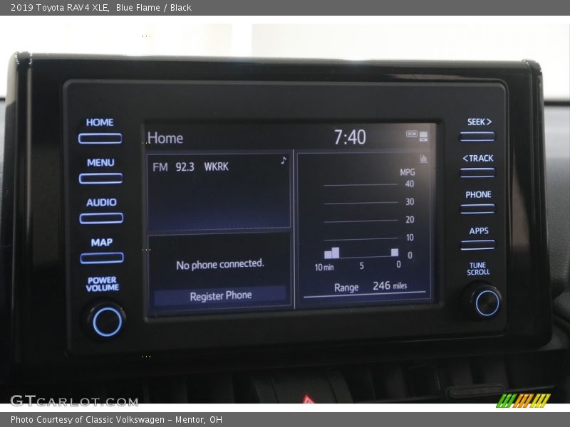 Blue Flame / Black 2019 Toyota RAV4 XLE