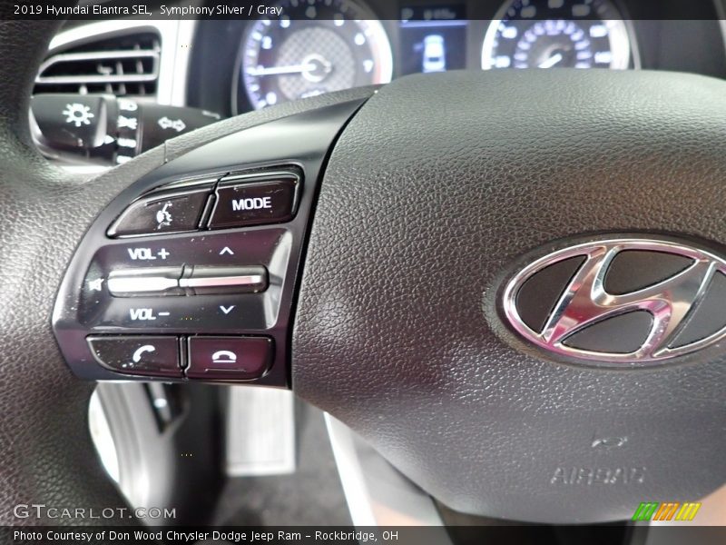 Symphony Silver / Gray 2019 Hyundai Elantra SEL