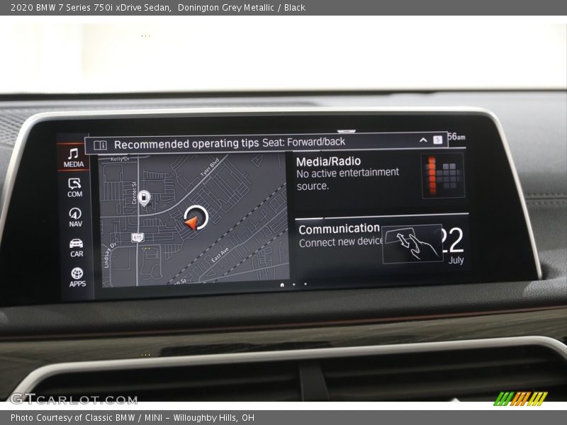 Navigation of 2020 7 Series 750i xDrive Sedan