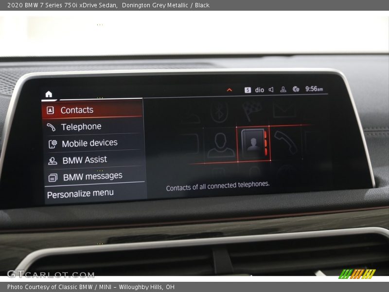 Controls of 2020 7 Series 750i xDrive Sedan