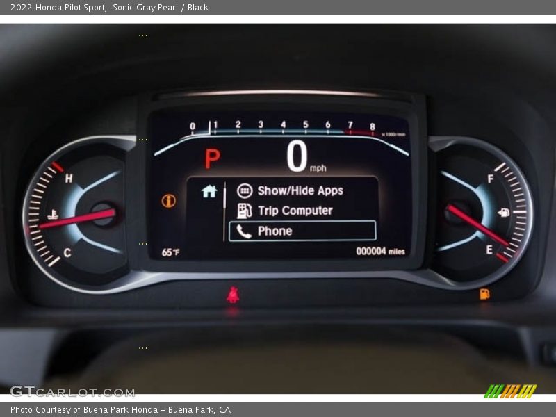 Sonic Gray Pearl / Black 2022 Honda Pilot Sport