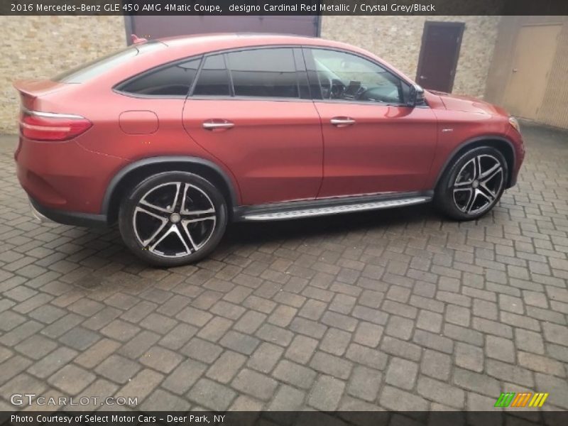 designo Cardinal Red Metallic / Crystal Grey/Black 2016 Mercedes-Benz GLE 450 AMG 4Matic Coupe