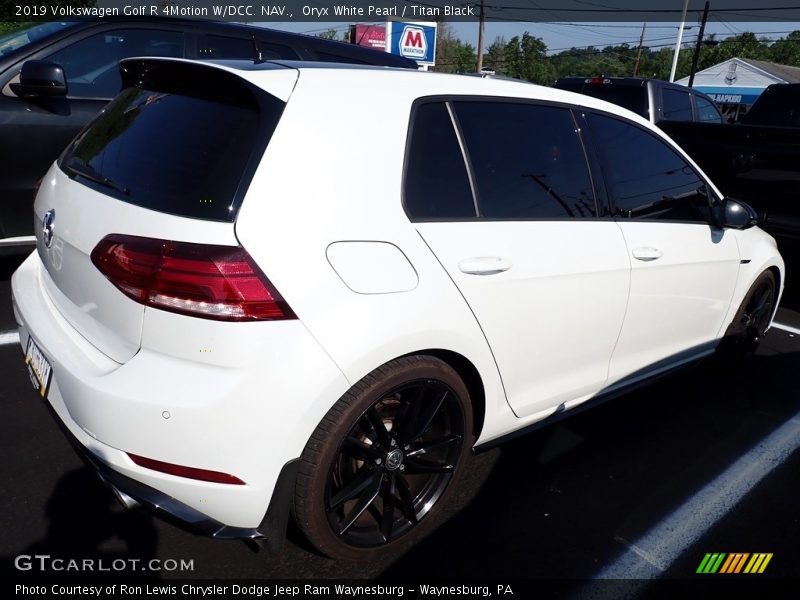 Oryx White Pearl / Titan Black 2019 Volkswagen Golf R 4Motion W/DCC. NAV.