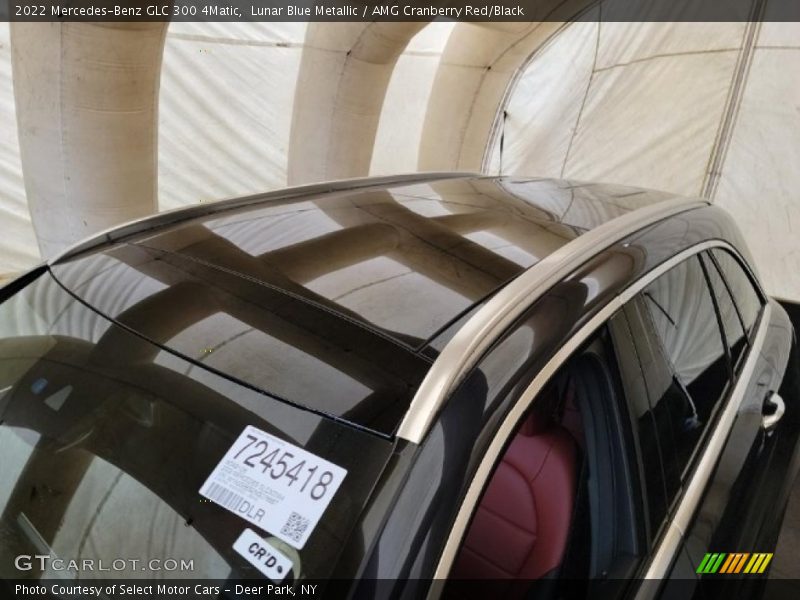 Lunar Blue Metallic / AMG Cranberry Red/Black 2022 Mercedes-Benz GLC 300 4Matic
