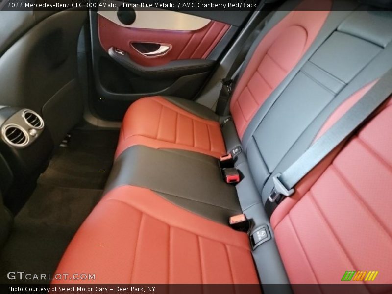 Lunar Blue Metallic / AMG Cranberry Red/Black 2022 Mercedes-Benz GLC 300 4Matic