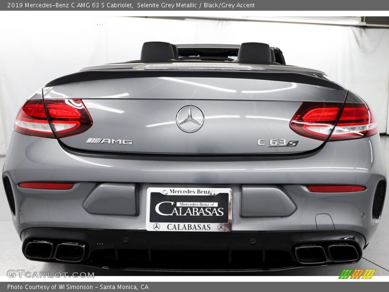 Selenite Grey Metallic / Black/Grey Accent 2019 Mercedes-Benz C AMG 63 S Cabriolet