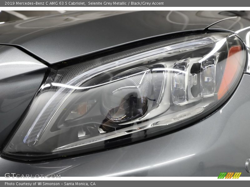Selenite Grey Metallic / Black/Grey Accent 2019 Mercedes-Benz C AMG 63 S Cabriolet