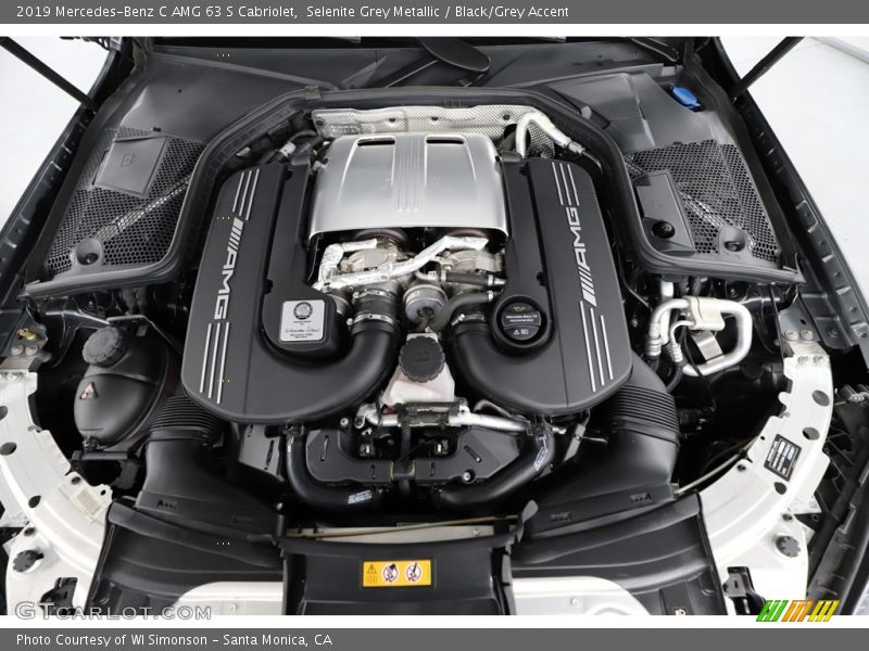  2019 C AMG 63 S Cabriolet Engine - 4.0 Liter biturbo DOHC 32-Valve VVT V8