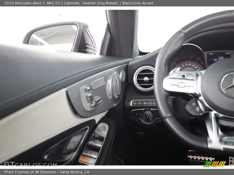 Selenite Grey Metallic / Black/Grey Accent 2019 Mercedes-Benz C AMG 63 S Cabriolet