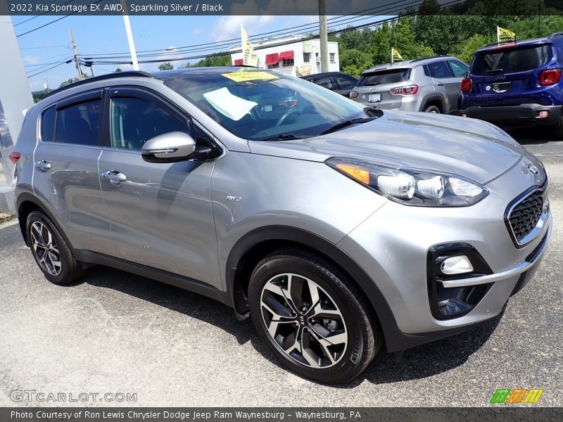 Sparkling Silver / Black 2022 Kia Sportage EX AWD