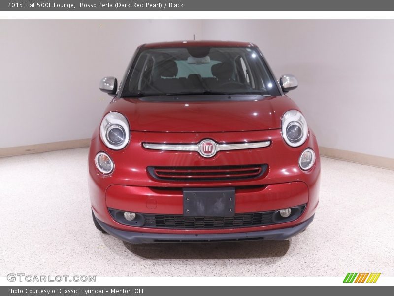 Rosso Perla (Dark Red Pearl) / Black 2015 Fiat 500L Lounge