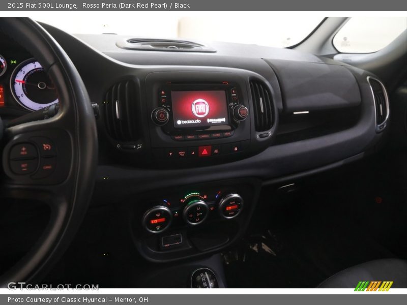 Rosso Perla (Dark Red Pearl) / Black 2015 Fiat 500L Lounge