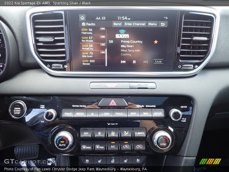 Sparkling Silver / Black 2022 Kia Sportage EX AWD