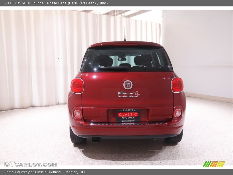 Rosso Perla (Dark Red Pearl) / Black 2015 Fiat 500L Lounge