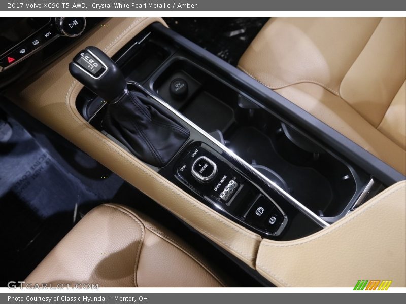 Crystal White Pearl Metallic / Amber 2017 Volvo XC90 T5 AWD
