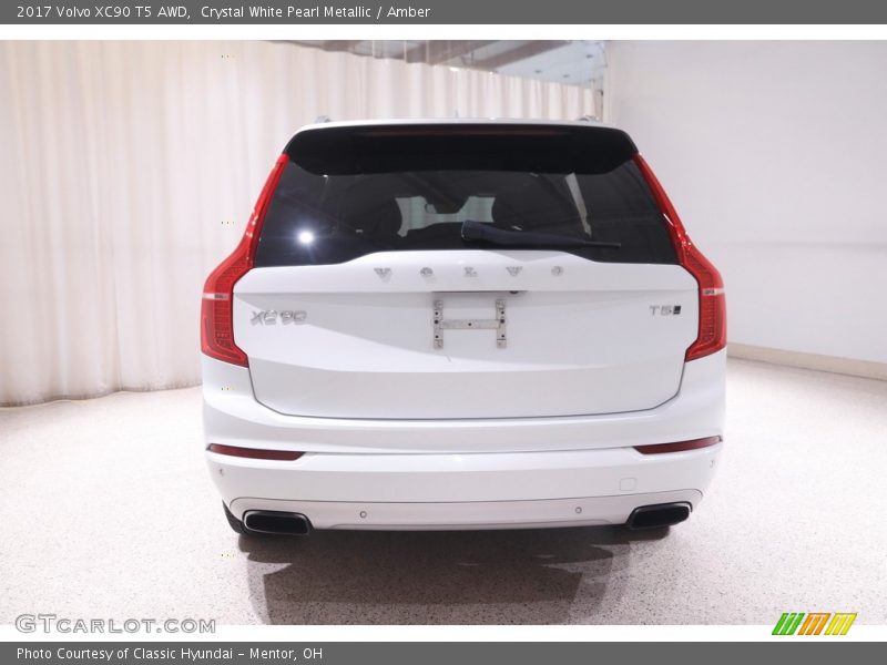 Crystal White Pearl Metallic / Amber 2017 Volvo XC90 T5 AWD