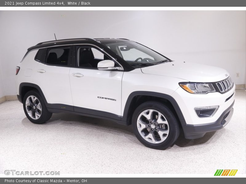 White / Black 2021 Jeep Compass Limited 4x4